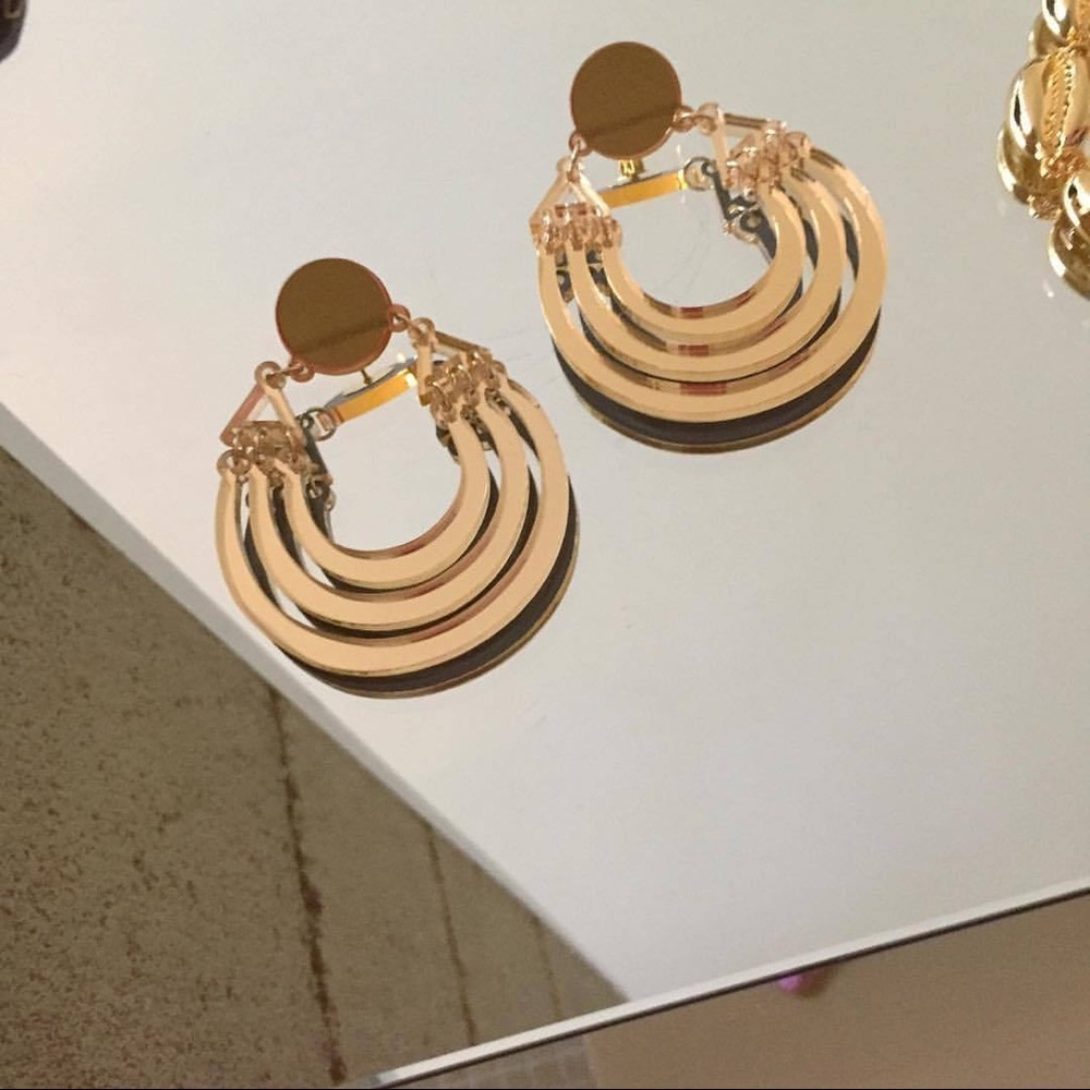 Melody Ehsani “Morrocan Lover” mirrored earrings